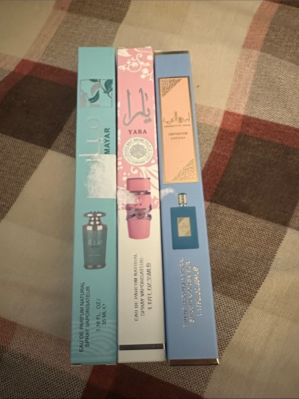 Yara Pink & Blue Women’s Eau de Parfum Trio - Floral & Fresh Scents